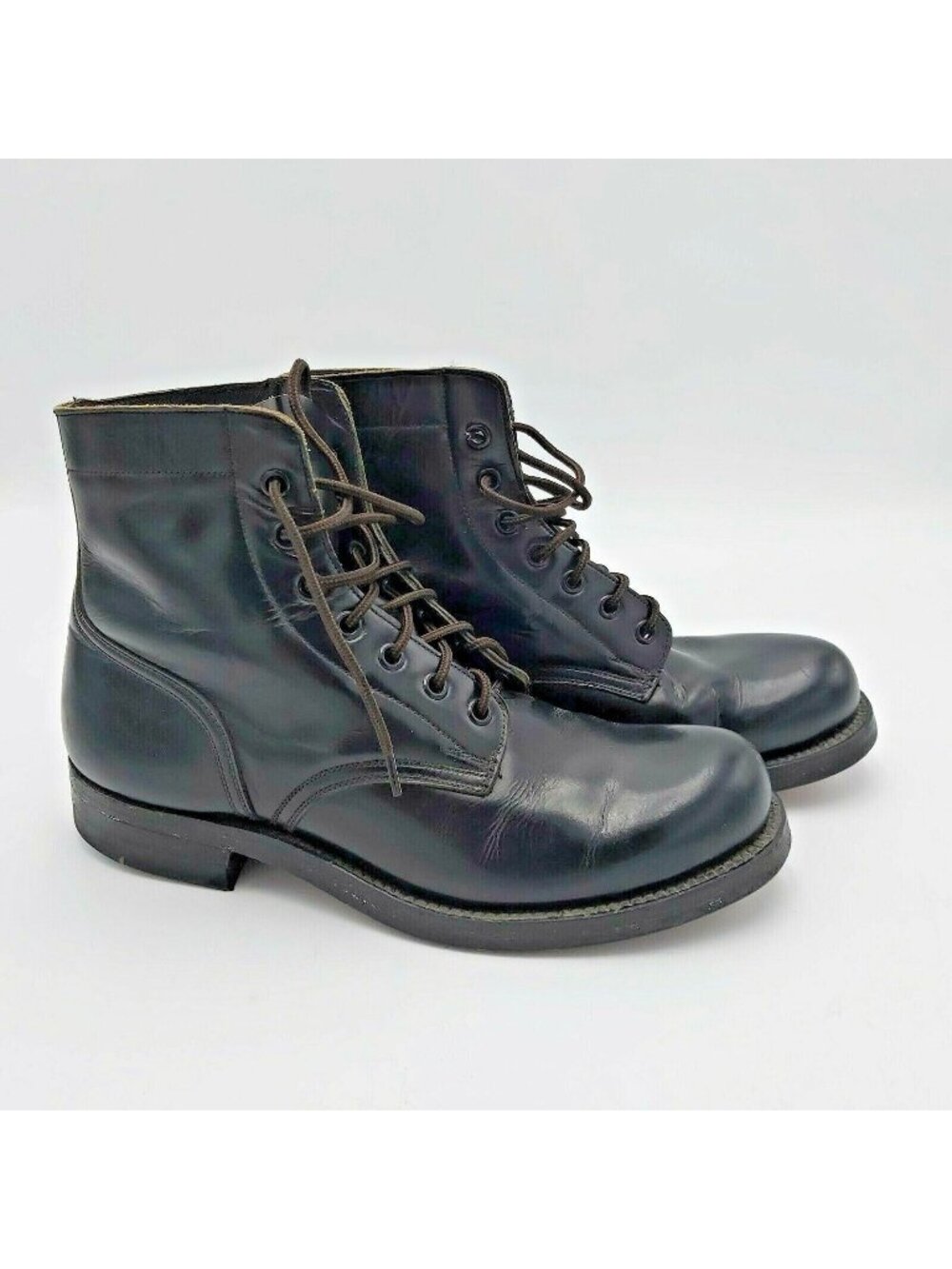 BILTRITE DeLuxe Steel Toe Black Boots Genuine Leather Men Size 7D Medium Width